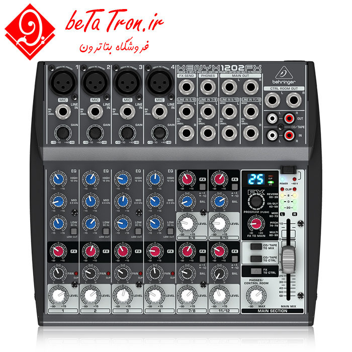 قیمت میکسر آنالوگ بهرینگر 1202 اف ایکس | BEHRINGER XENYX 1202FX 1 قیمت میکسر آنالوگ بهرینگر 1202 اف ایکس BEHRINGER XENYX 1202FX