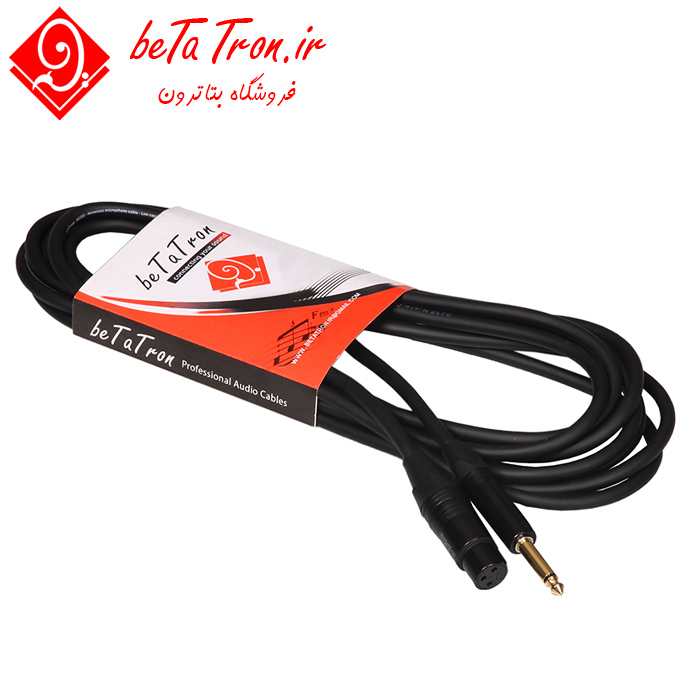 قیمت کابل میکروفون XLR به TS کنون به بنون بتاترون