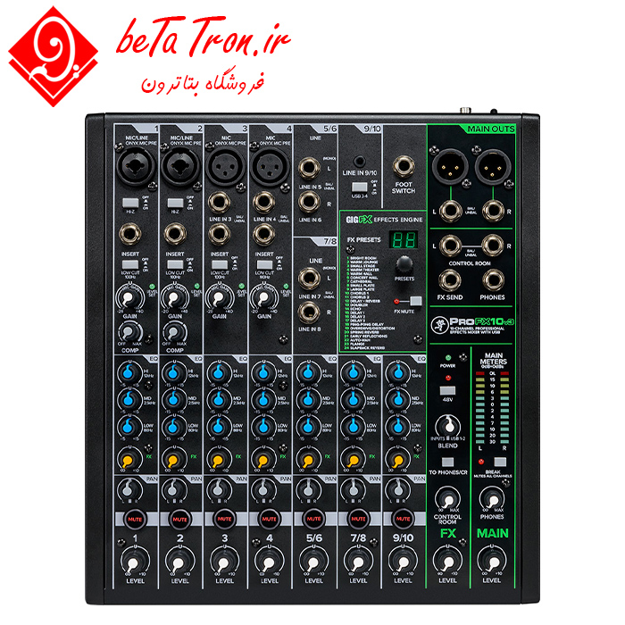 قیمت میکسر مکی Mackie ProFX10v3 مناسب برای استودیو و لایو 10 کانال