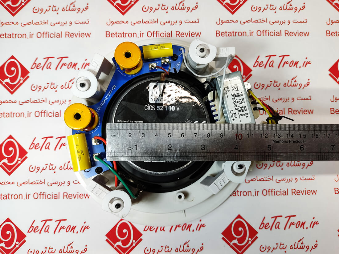اندازه گیری سایز مگنت اسپیکر سقفی