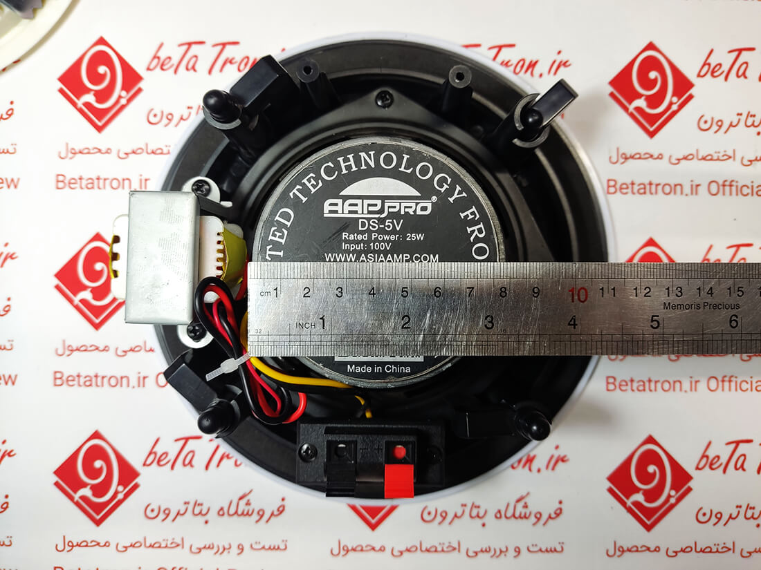 اندازه گیری سایز مگنت بلندگو سقفی